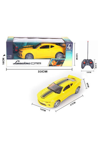 rexa Toys 1/16 RC Sport Cars Toys Easy to Manipulate Simulation Racing Remote Control Car with Headlight