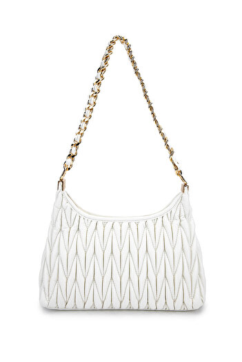 Tamer Tanca Women's Vegan White Shoulder Bag