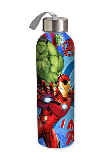 TSUMAB Marvel Avengers Kids Water Bottle – Iron Man & Hulk Design – 500ml