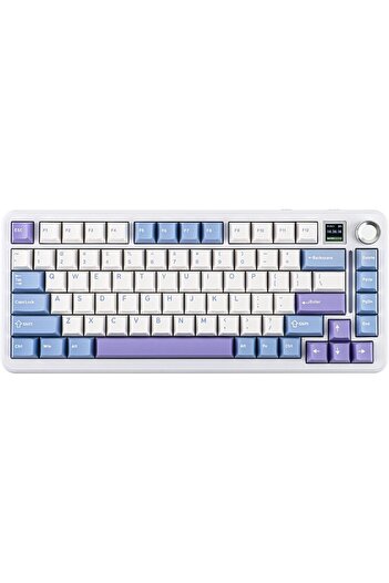 Epomaker Cypher81 75% Mechanical Keyboard with TFT Screen & Knob, Type-C/BT/2.4G Wireless Gaming Key