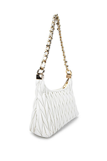 Tamer Tanca Women's Vegan White Shoulder Bag