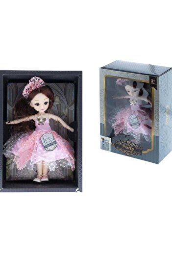 Toybox Princess Doll with Elegant Pink Dress For Kids - 28cm