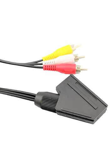 SpeedUF Scart Dişi RCA Erkek Kablo 🎮 TV DVD Görüntü Ses Aktarma Dönüştürücü AV Kablo
