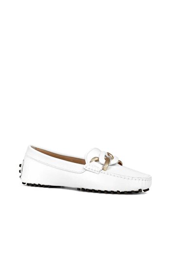 Celal Gültekin Women's Black Buckle Leather Ballerinas