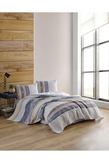 Kristal By Taç Crystal Ranforce 4 Season Quilted Double Quilt Can Be Placed Duvet Cover Set 57 Wires