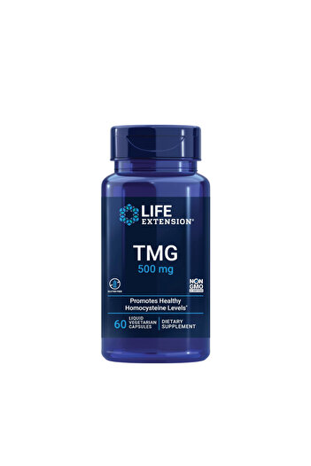 Life Extension TMG (Trimethylglycine) 500 mg (60 Liquid Vegetarian Capsules)