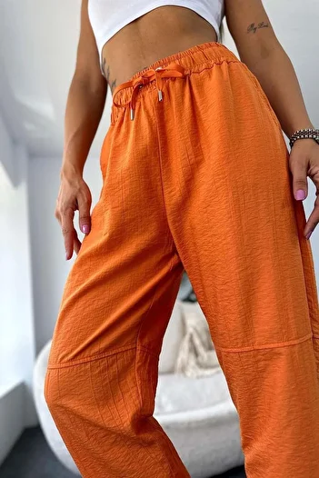 My Blog Orange Tassel Detailed Trousers