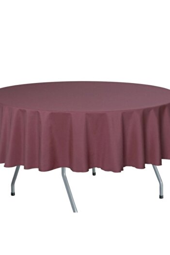 Pucioasa Teflon-coated cotton tablecloth, round, diameter 140cm, purple