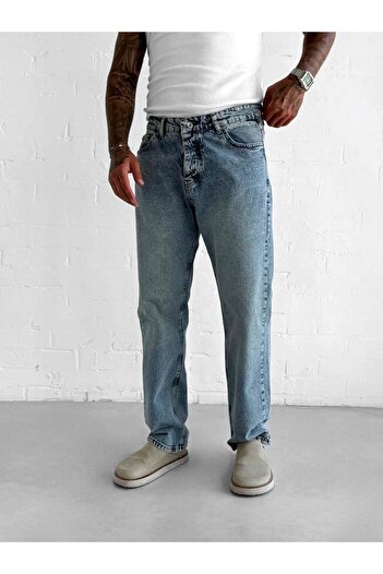 ablukaonline Men's Regular Fit Washed Jean Blue