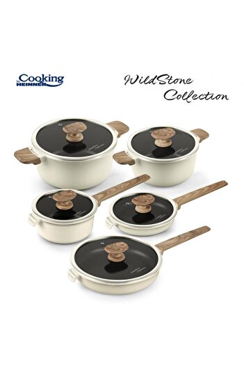Cooking by Heinner ALUMINUM PAN+LID 24x12CM, 4.7 L, WILD STONE