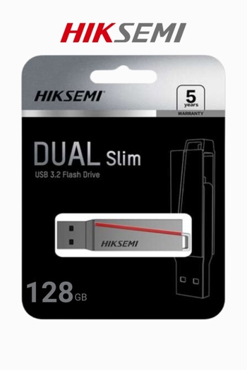 Hiksemi DUAL SLIM USB 3.2 Type-C and Type-A | Metal Body | Fast Transfer Speed