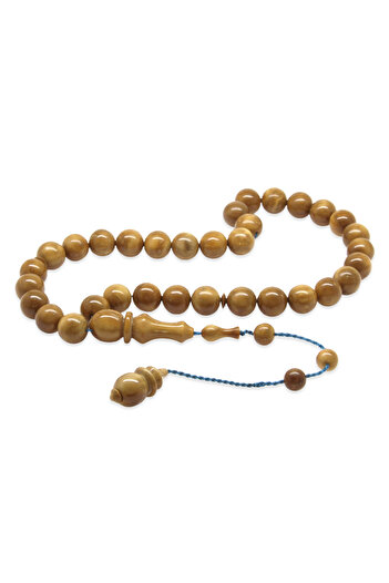 Tesbihane Systemed Diver Master Caliper Worked Globe Cut Collectible Brown Skittle Prayer Beads