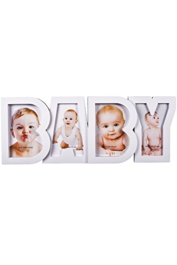 OEM Baby White Photo Frame (4 Pictures) 18 x 45 cm