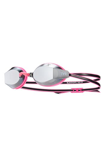 TYR Black Ops Mirrored Kids Racing Glasses (Pink/Silver)