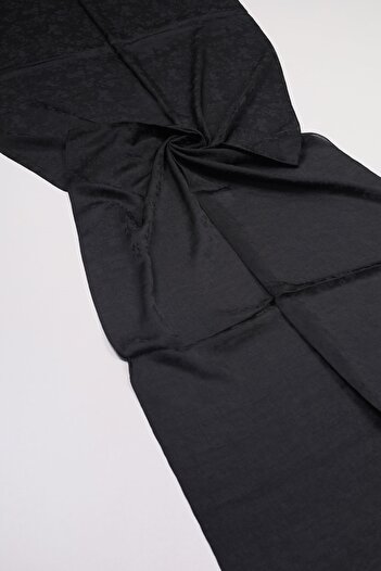 Levidor Self Patterned Italian Jacquard Shawl - Pattern-01 - Black