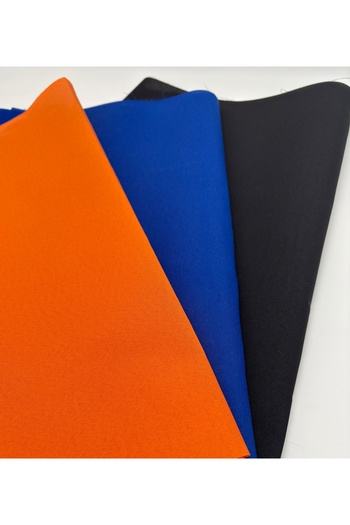 kumasfabrik 120X50 Cotton Lining Fabric/Bag Lining (3 Colors; Orange-Navy Blue-Black)