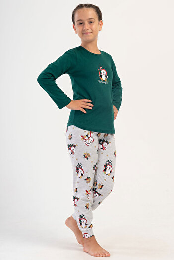 VİENETTA Girl's Long Sleeve Pajama Set (9-10/15-16), 405330