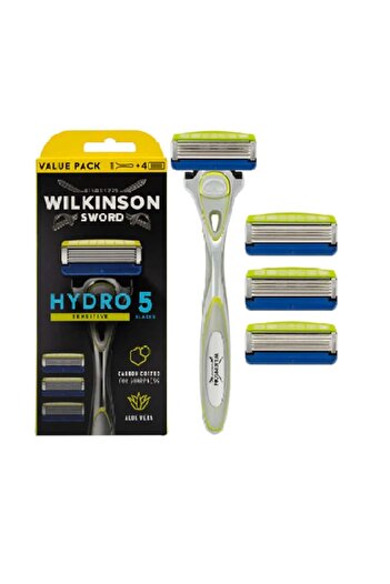 Wilkinson Classic razor, Wilkinson, Hydro 5 Skin Protection Sensitive, with vitamin E, 1 piece + 4 blades