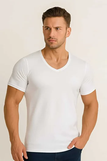 Humaone Men's V-Neck Modal Tank Top T-Shirt