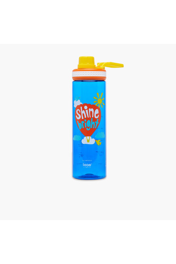 Icon Slogan Print BPA Free Water Bottle - 700 ml