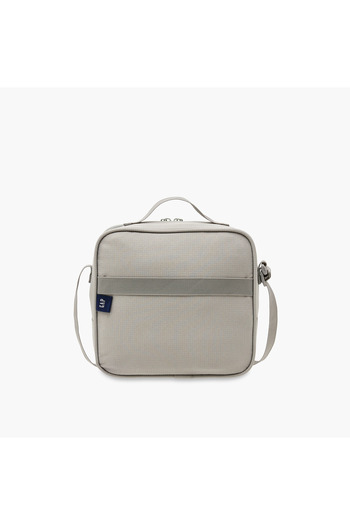 GAP Solid Lunch Bag with Adjustable Strap and Zip Closure