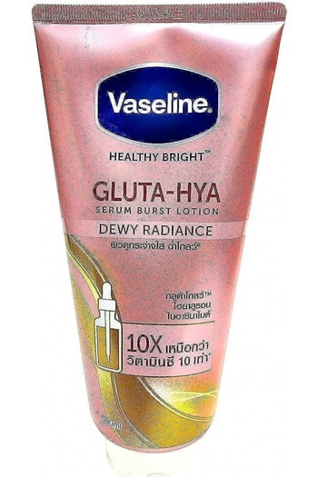Vaseline Healthy Bright Gluta-Hya Serum Burst Lotion Dewy Radiance, 330 ml, Pack of 1