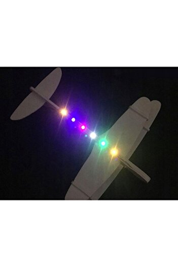 zola Flying plane made of polystyrene with electric motor, Zola®, USB charging, LED backlight, aerodynam