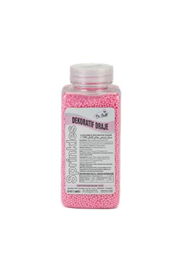 Dr. Gusto 2 mm Pembe Yenilebilir Boncuk Şeker 250 g – Mini Pasta & Tatlı Dekoru