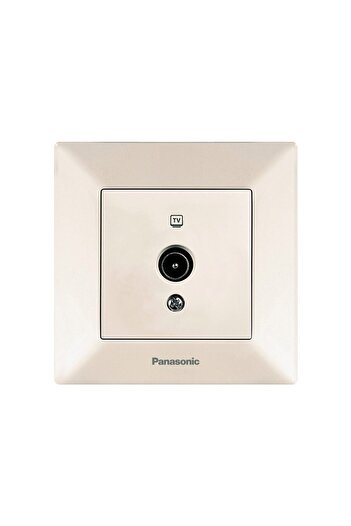 PANASONIC TV Socket Zero Arkedia Panasonic Beige