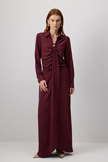 Touché Privé Brooch Detail Tight Dress