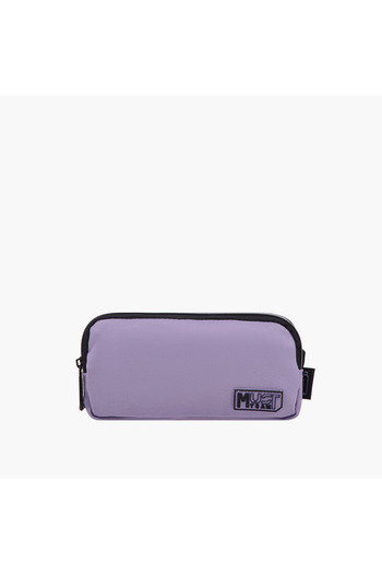 MUST Solid Pencil Case with Zip Closure