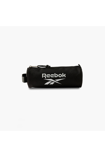 Reebok Logo Print Pencil Pouch with Zip Closure - 2-Year Warranty
