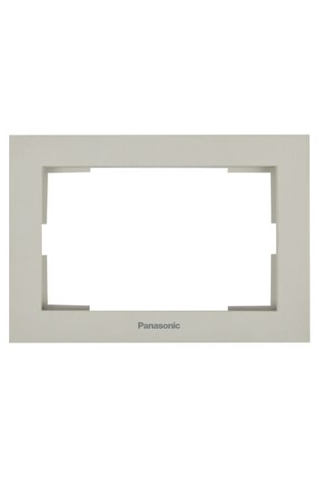 PANASONIC Double Socket Frame Karre Plus 55 Soft Touch Sandstone