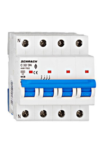 Eti Intreruptor automat MCB, 3P+N, 32A, 6kA, curba C, AMPARO, AM617832--, Schrack