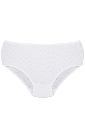Özten 100% Cotton Heart High Waist Bato Women's Panties Ozt100