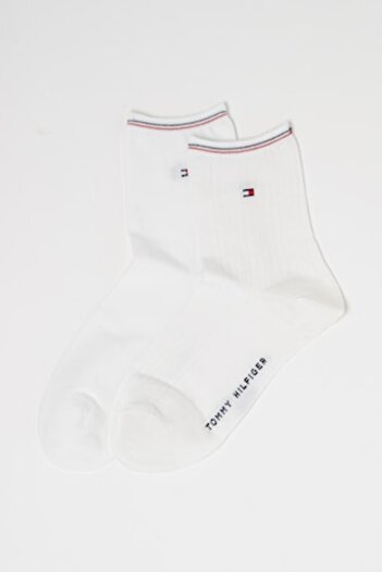 Tommy Hilfiger , Set de sosete scurte - 2 perechi, Alb, 35-38