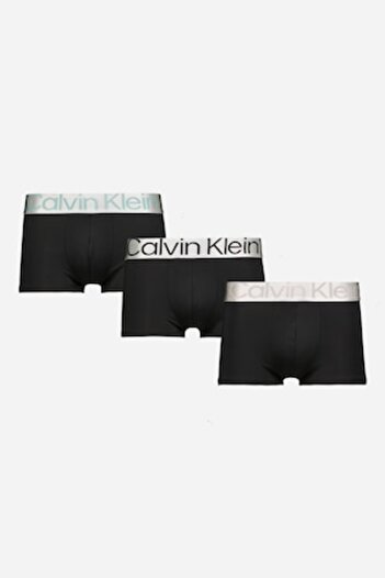Calvin Klein , Set of low-rise boxers - 3 pairs, Black, Faded Black, XL