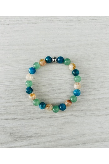 MK tasarım True Apatite - Aventurine - Citrine Stone Bracelet Mkt004