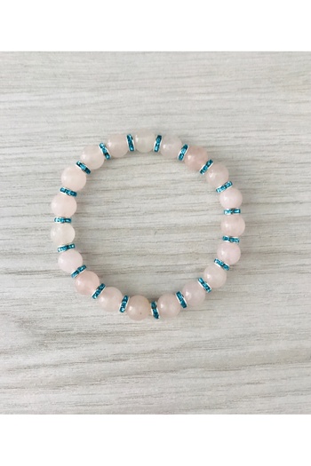 MK tasarım Real Pink Quartz Bracelet Mkt011