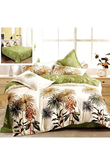 NufJoy Double bed linen Finet Gros Cotton 6 pieces, bed sheet 220x240 cm