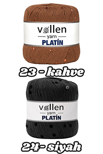 vollen yarn Platin Pullu Örgü Ipi,parlak Simli Tığ Ve Şiş Uyumlu Yün ,krem