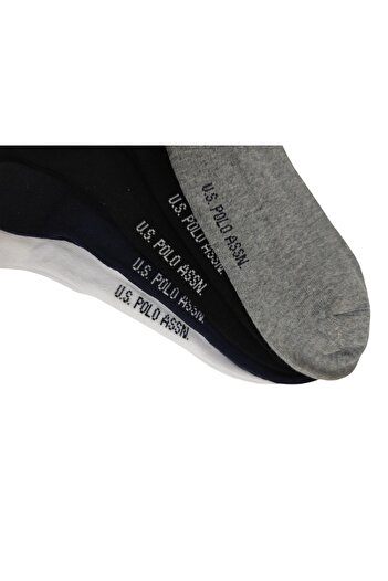 U.S. Polo Assn. U.s. Polo Assn. 5’li Paket Çorap Gri Melanj - Regular Fit - Şık ve Rahat Tasarım (Erkek/)