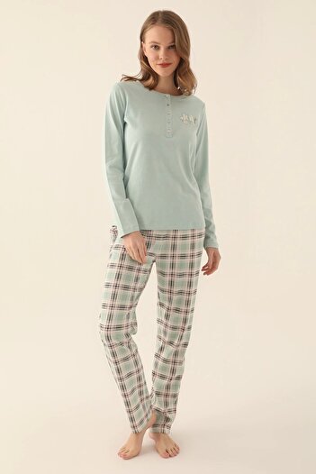 Pierre Cardin Women's Double Suit - Light Mint