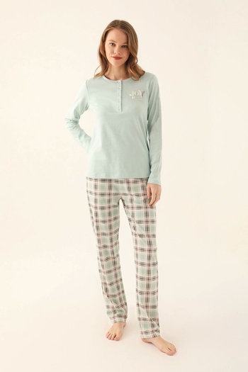 Pierre Cardin Women's Double Suit - Light Mint