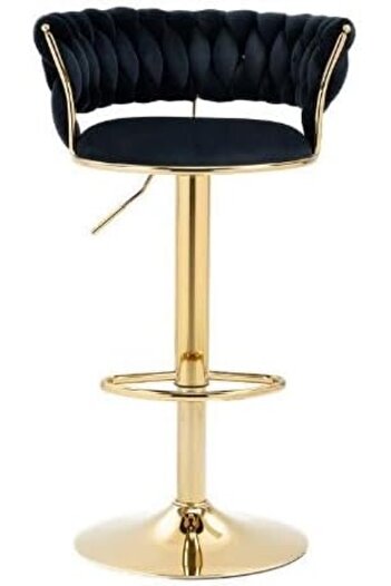 Generic Adjustable Height Metal Frame Cushioned Bar Stool with Emerald Velvet Seat style only 1 pcs chair