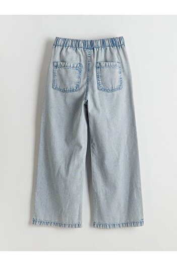 LC Waikiki Lcw Kids Blue Wideleg Girl Jean Pants