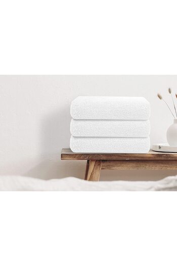 MELONIE Set of 3 100% Cotton Hand Towels 50X90 Cm, Hotel Towels