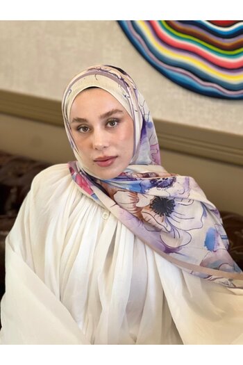 Modakaşmir شال لينا بنمط باستيليا