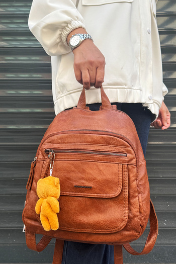 Just Polo Original Imported Taba Color Loose Eye Waterproof Backpack Ultra Light