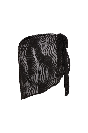 Eight Fashion Women's Black Lace Short Pareo